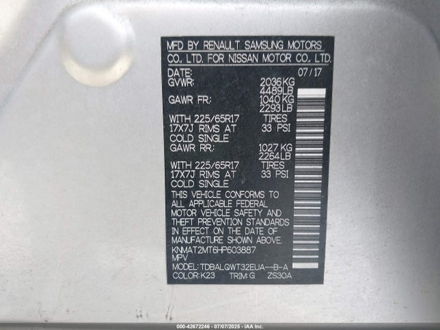 Nissan 2017 2017 KNMAT2MT6HP603887 Image 9
