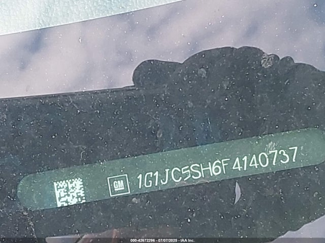1G1JC5SH6F4140737 Chevrolet luw