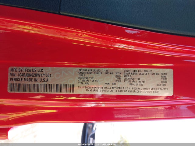 1C4RJXN62RW171661 Jeep Wrangler