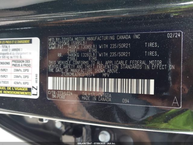 2024 LEXUS RX 500H 2T2BCMEA7RC016574 Photo 8