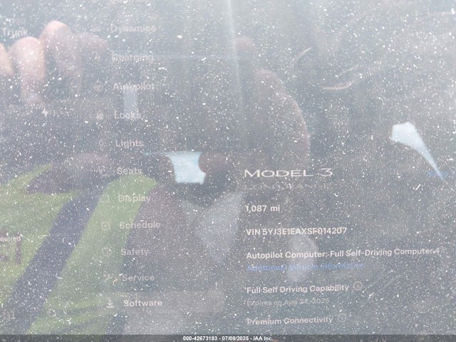2025 TESLA MODEL 3 5YJ3E1EAXSF014207 Photo 6