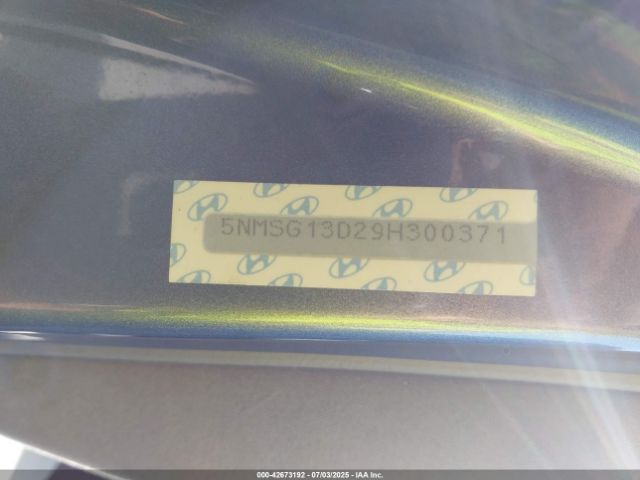 2009 HYUNDAI SANTA FE 5NMSG13D29H300371 Photo 8