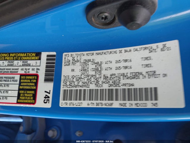Toyota 2gr-fks 2021 3TMCZ5AN0MM409922 Image 9