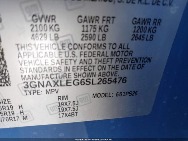 2025 CHEVROLET EQUINOX 3GNAXLEG6SL265476 Photo 8