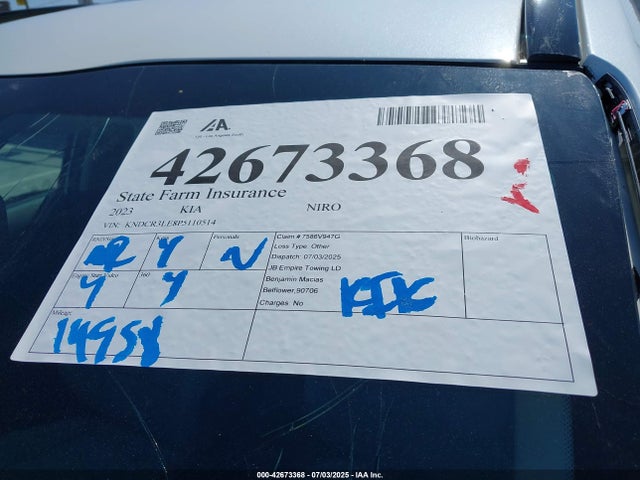 KNDCR3LE8P5110514 KIA gdi kappa pe