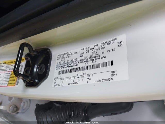 Ford F-150 Xl 2018 1FTEW1CP0JFA86685 Image 9