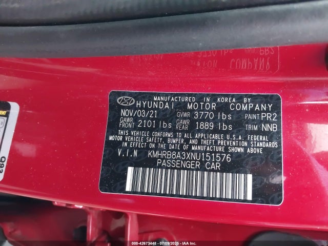 Hyundai gamma ii 2022 KMHRB8A3XNU151576 Image 9