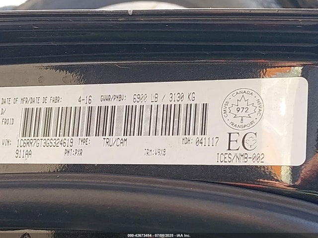 1C6RR7GT3GS324619 RAM 1500