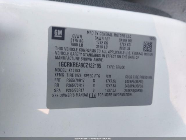 2012 CHEVROLET SILVERADO 1500 1GCRKREA9CZ132195 Photo 8