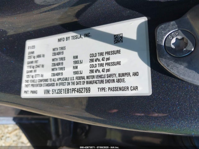 2023 TESLA MODEL 3 5YJ3E1EB1PF462769 Photo 8