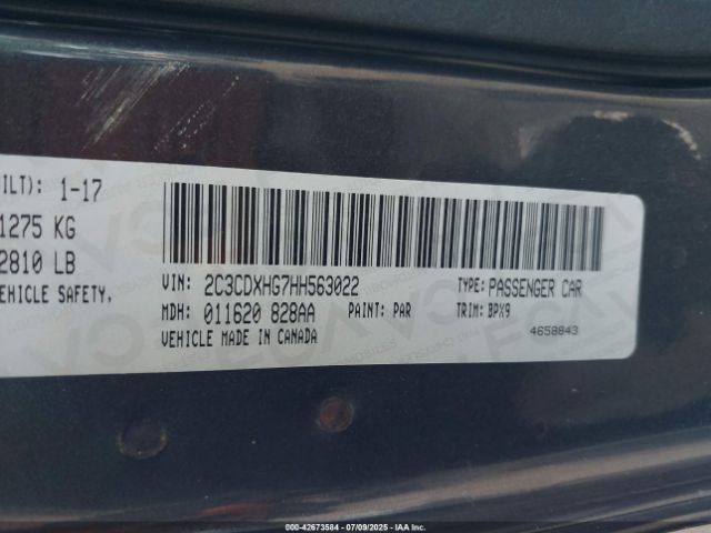 2017 DODGE CHARGER 2C3CDXHG7HH563022 Photo 8