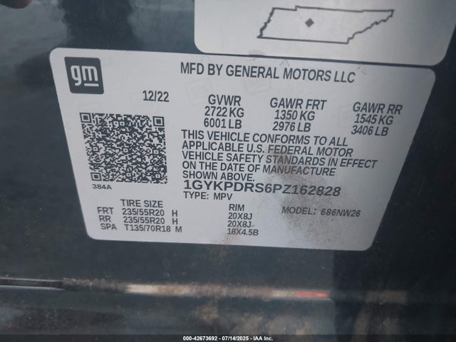 2023 CADILLAC XT6 1GYKPDRS6PZ162828 Photo 8