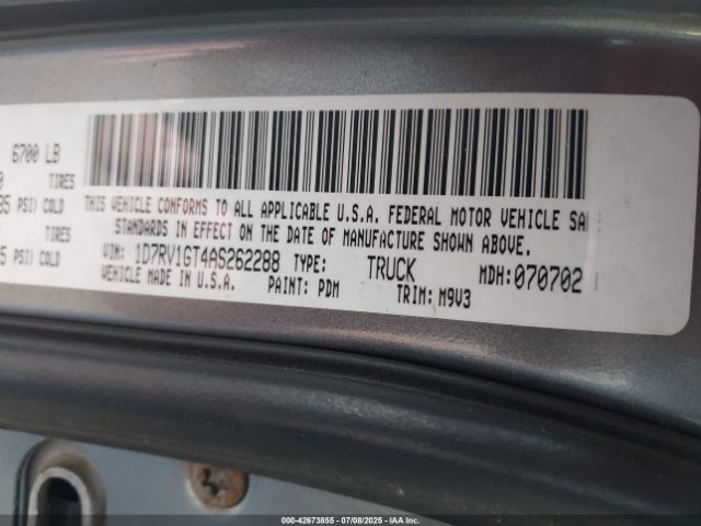 2010 DODGE RAM 1500 1D7RV1GT4AS262288 Photo 8