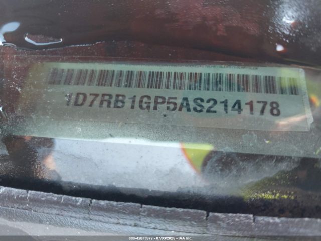 2010 DODGE RAM 1500 1D7RB1GP5AS214178 Photo 8
