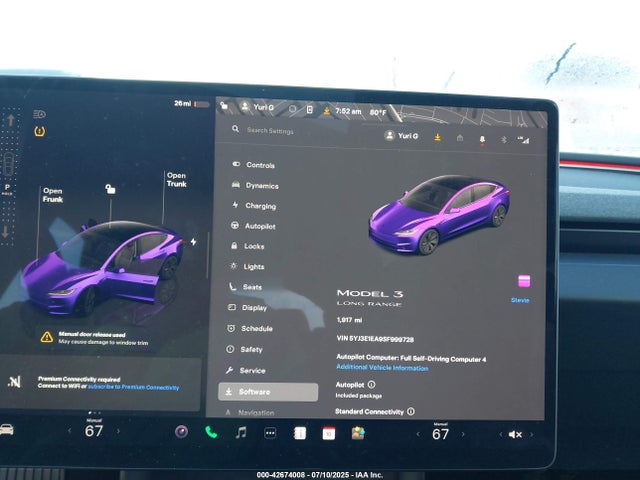 2025 TESLA MODEL 3 5YJ3E1EA9SF999728 Photo 6