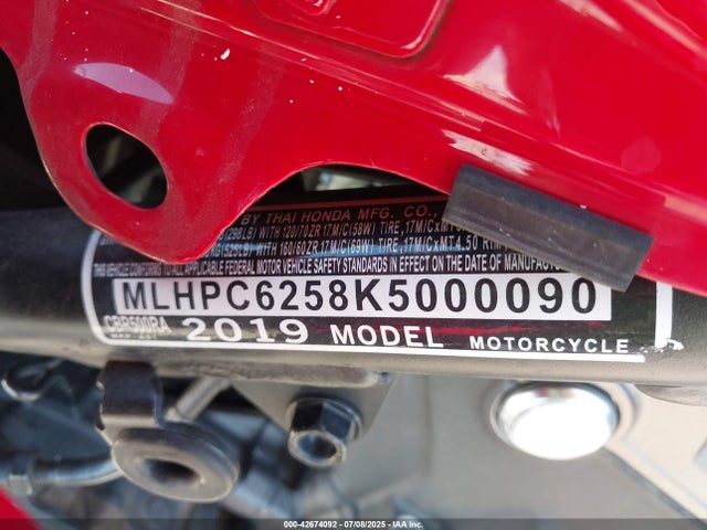 2019 HONDA CBR500 MLHPC6258K5000090 Photo 9