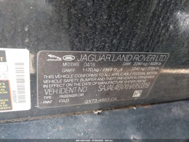 2017 JAGUAR XE SAJAL4BVXHA950319 Photo 8
