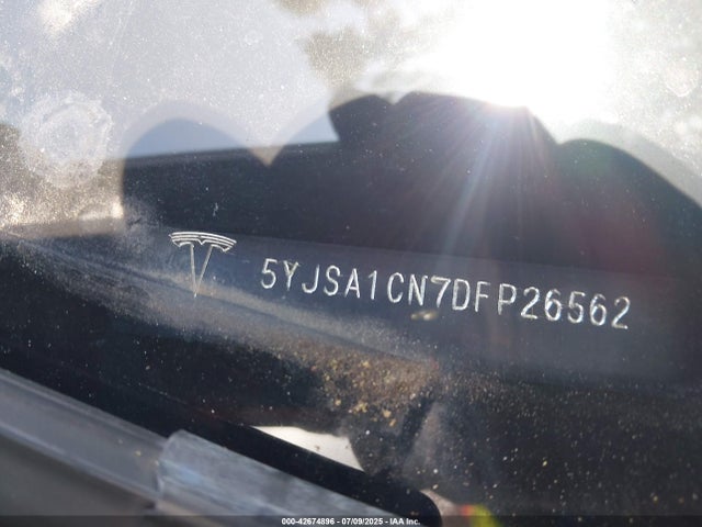 Aukcja sprzedaży 2013 Tesla Model S, vin: 5YJSA1CN7DFP26562, numer aukcji: 42674896