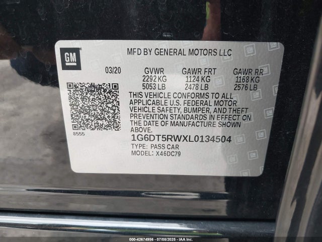 2020 CADILLAC CT5 1G6DT5RWXL0134504 Photo 8