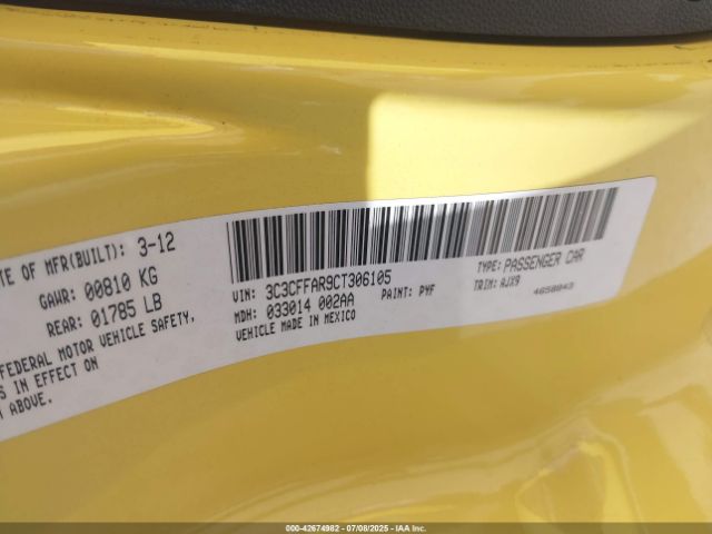 2012 FIAT 500 3C3CFFAR9CT306105 Photo 8