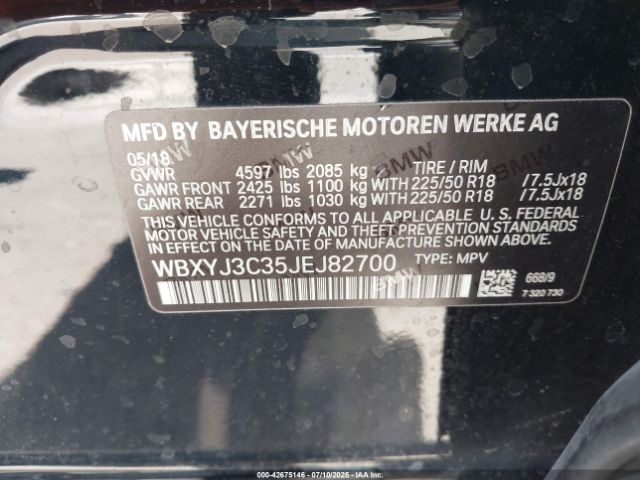 2018 BMW X2 WBXYJ3C35JEJ82700 Photo 8