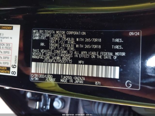 2024 TOYOTA LAND CRUISER JTEABFAJ1R5007172 Photo 8