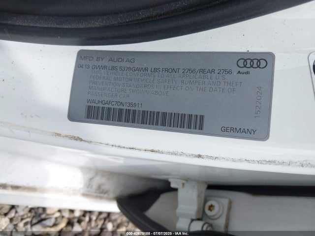 2013 AUDI A6 WAUHGAFC7DN135911 Photo 8