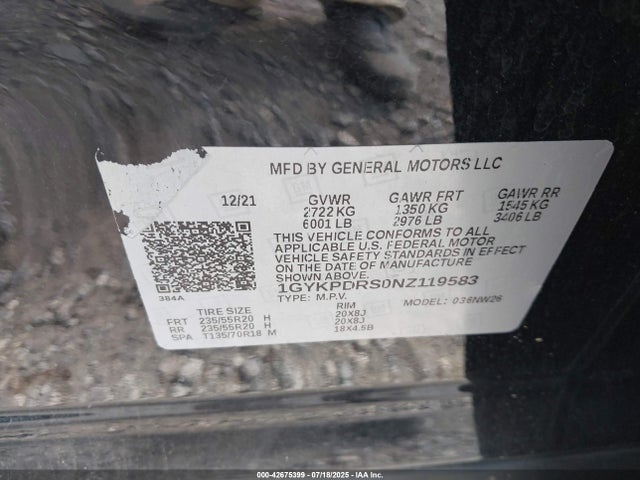 2022 CADILLAC XT6 1GYKPDRS0NZ119583 Photo 8
