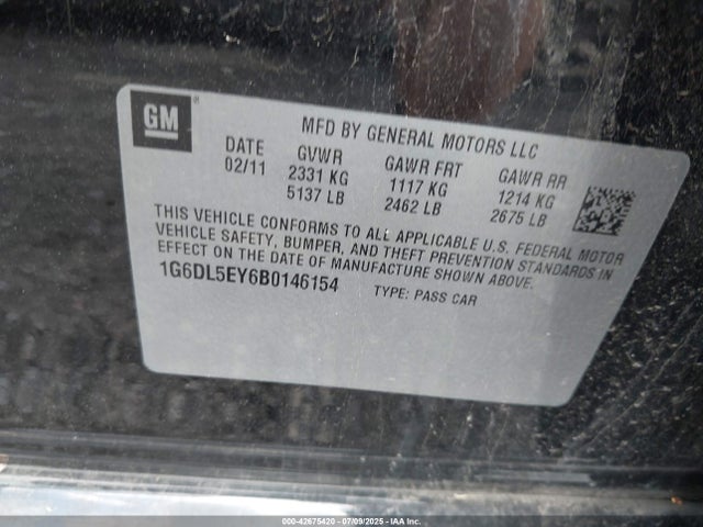 2011 CADILLAC CTS 1G6DL5EY6B0146154 Photo 8