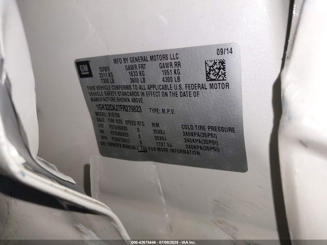 1GKS2CKJ7FR279823 GMC l86 - vvt, afm, e85 max, aluminum