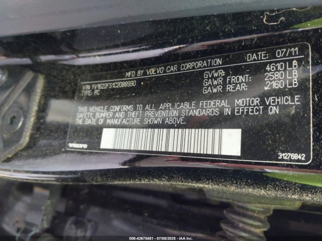 2012 VOLVO S60 YV1622FS1C2088990 Photo 8