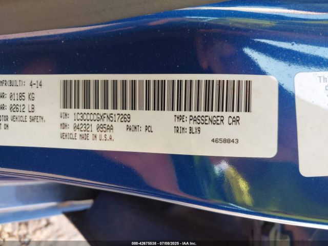 2015 CHRYSLER 200 1C3CCCCGXFN517269 Photo 8
