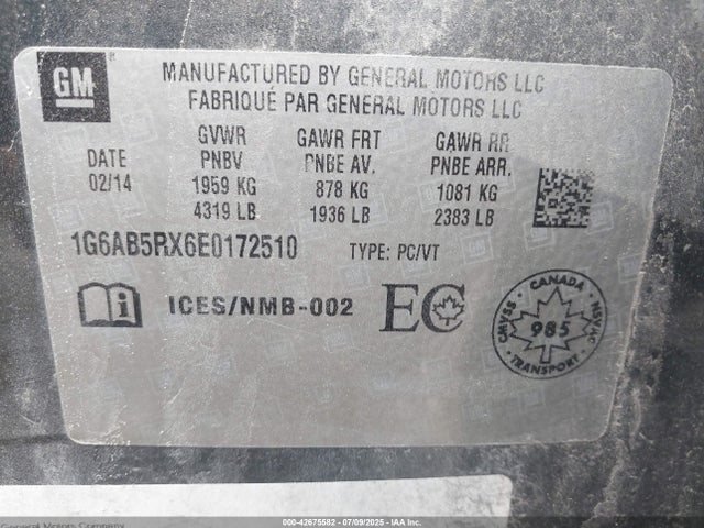 2014 CADILLAC ATS 1G6AB5RX6E0172510 Photo 8