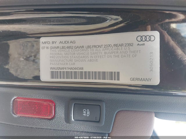 2017 AUDI A4 WAUGNAF41HA044348 Photo 8