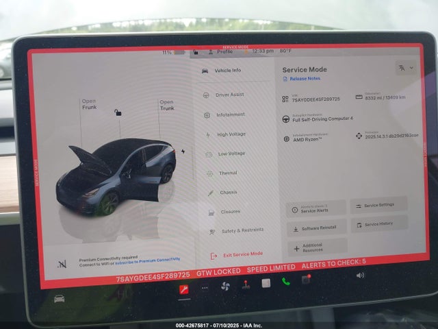 2025 TESLA MODEL Y 7SAYGDEE4SF289725 Photo 6