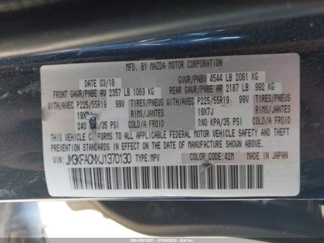 2018 MAZDA CX-5 JM3KFACMXJ1370130 Photo 8