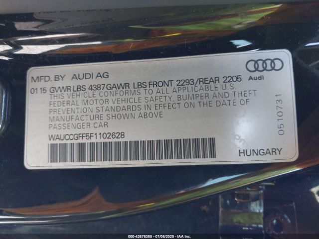 2015 AUDI A3 WAUCCGFF5F1102628 Photo 8