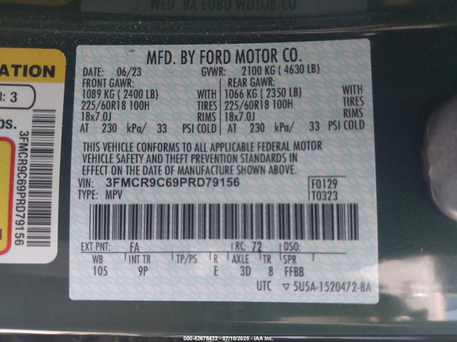 Ford dragon 2023 3FMCR9C69PRD79156 Image 9