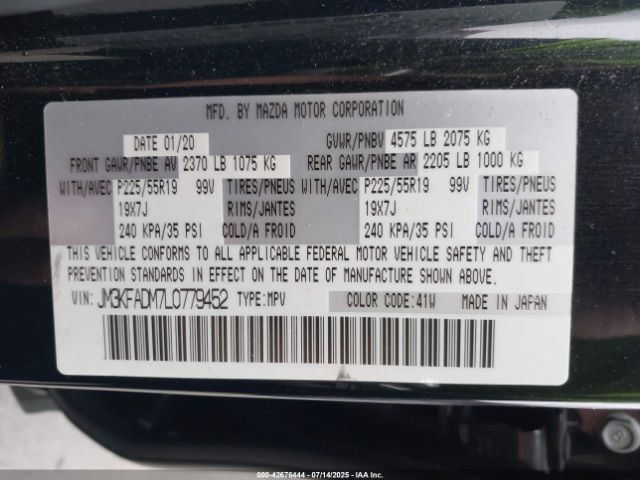 2020 MAZDA CX-5 JM3KFADM7L0779452 Photo 8