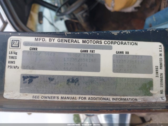Продажа на аукционе авто 1986 Gmc C2500, vin: 1GTGC24M1GS502965, номер лота: 42676460