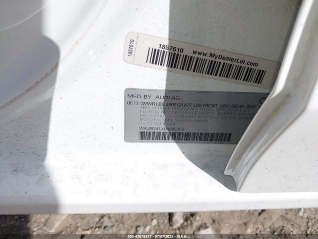 2014 AUDI A4 WAUBFAFLXEN002358 Photo 8