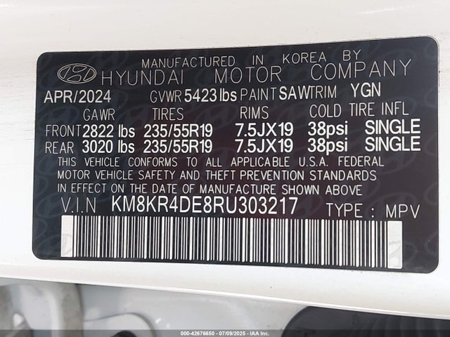 Hyundai Ioniq 5 2024 KM8KR4DE8RU303217 Image 9