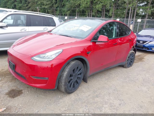 2022 TESLA MODEL Y 7SAYGDEE2NF429808 Photo 1
