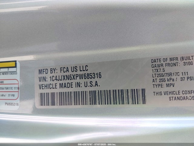 1C4JJXN6XPW685316 Jeep 2023