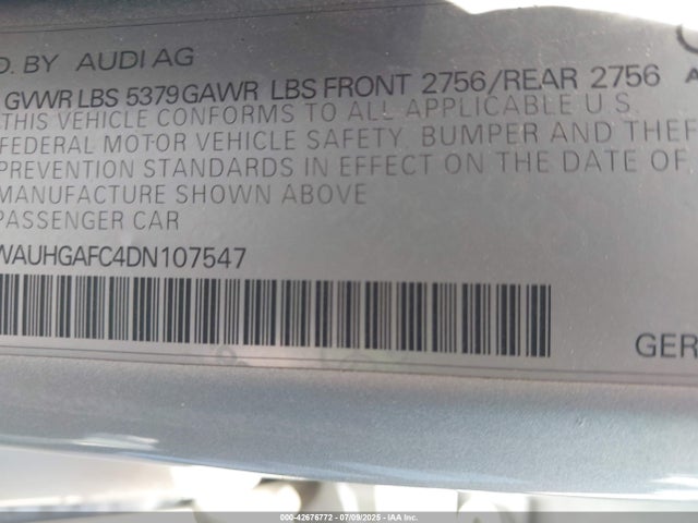 2013 AUDI A6 WAUHGAFC4DN107547 Photo 8