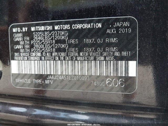 JA4J24A51LZ010093 Mitsubishi s61 - y61