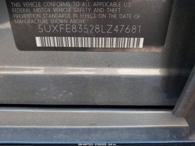 2008 BMW X5 5UXFE83528LZ47681 Photo 8
