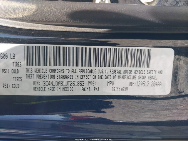 3C4NJDAB1JT261863 Jeep 2018