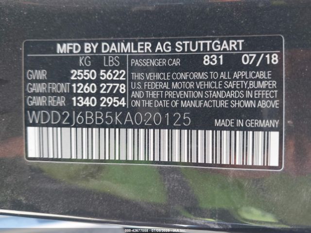 2019 MERCEDES-BENZ AMG CLS 53 WDD2J6BB5KA020125 Photo 8