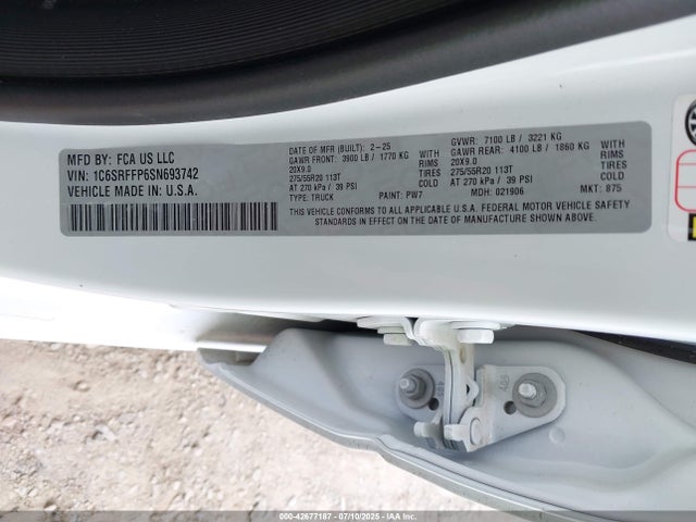 RAM 1500 2025 1C6SRFFP6SN693742 Image 9